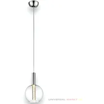 Brilliant Elegant 7-flg. Ø180 mm zylinderförmig Glas/Chrom