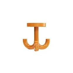 Hewi 477 Haken 477.90.05224 3-fach, drehbar, über 15mm Dicke, orange