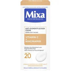 Mixa Anti-Pigmentflecken Creme mit Vitamin C + Niacinamid LSF20