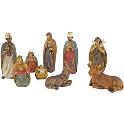 Krippenursel Krippenfigur Krippenfiguren 9-tlg., ca. 7 cm, K 237 (Set, 9 St., 9-tlg), handbemalte Krippenfiguren