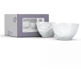 Fiftyeight Schälchen Set Nr. 2 Glücklich & Och Bitte Weiß 3-tlg.