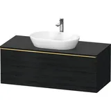 Duravit Waschtischunterschrank wandhängend „D-Neo“ 120 × 45,9 × 55 cm in Eiche Schwarz