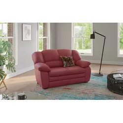 2-Sitzer COTTA "Casino", rot, B:159cm H:88cm T:92cm, 100% Echtleder, Sofas, Polstergarnitur, auch als Set erhältlich