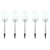ETC Shop LED Solar Steckleuchte weiß 5er Set