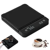 Digitale Küchenwaage Usb Aufladen, Feinwaage 0.1g Coffee Scale, Kaffeewaage Mit Timer, Espressowaage Kitchen Scale, Küchenwaage Digital Lebensmittelwaage Digitalwaage Für Zutaten Schmuck Backen