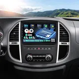 4G+64G CAMECHO Android 15 Qualcomm Octa Core Autoradio für Mercedes Benz Vito 3 W447 mit Carplay Android Auto Navi Dual WiFi 10-Zoll Bildschirm mit Navi Bluetooh5.1 FM/RDS+HD Rückfahrkamera