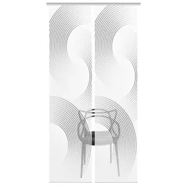 Vision S Schiebevorhang ¦ grau ¦ Synthetik ¦ Maße (cm): B: 60 H: 260