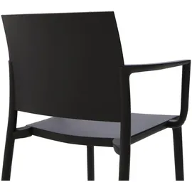 Idimex Gartenstuhl TERRA 55 x 52 x 81 cm schwarz 4 St.