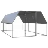 vidaXL Outdoor-Hühnerkäfig 3x6x2 m Verzinkter Stahl