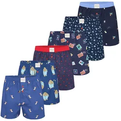 Phil & Co. Berlin Herren Boxer Prints 6er Pack