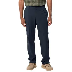 Jack Wolfskin Alltags-Wanderhose Desert Pant (elastisches Material, atmungsaktiv) lang nachtblau Herren