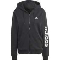 Adidas Essentials Linear French Terry Kapuzenjacke Black / White 2XL