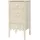 [en.casa] Kommode Luspoo mit 4 Schubladen 82 x 40 x 40 cm Cremeweiß