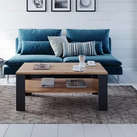 Vicco Couchtisch Anthrazit Sandeiche 100 x 60 cm