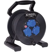 PCE 9250012-p Kabeltrommel XREEL 250 25m 3G1,5 H07RN-F schwarz