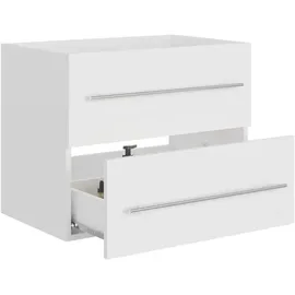 vidaXL Waschbeckenunterschrank Weiß 60x38,5x48 cm Holzwerkstoff