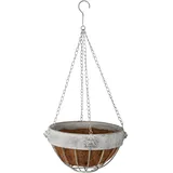 Esschert Design Löwenkopf Hanging Basket Ø 26,2 cm grau