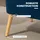 Homcom Sofa, Blau Holz, 56.5x77x117 cm Wohnzimmer, Sofas & Couches, Sofas