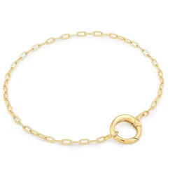 ANIA HAIE - BRACELET - Mini Link Charm Chain Connector - gold