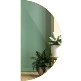 Tulup LED Spiegel Halbrunder Spiegel mit LED-Licht 40x80 cm LED Spiegel Halbmond Warmweiß 3000K)