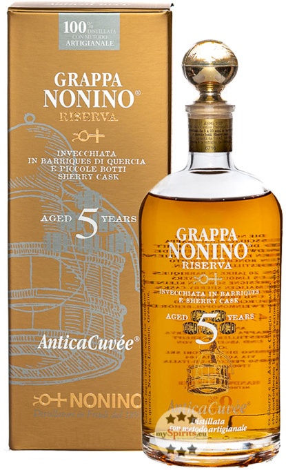 Grappa Nonino Riserva Antica Cuvée 5 Jahre