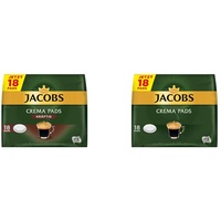 Jacobs Pads Crema Kräftig, 90 Senseo kompatible Kaffeepads UTZ-zertifiziert, 5er Pack, 5 x 18 Getränke & Pads Crema, 90 Senseo kompatible Kaffeepads UTZ-zertifiziert, 5er Pack, 5 x 18 Getränke