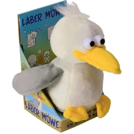 WINFRIED KÖGLER GMBH Labertier-Möwe Malwin 17 cm Gelb/Grau/Weiß