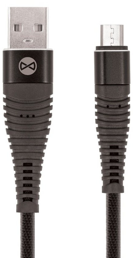 Forever Forever USB Ladekabek Datenkabel Kabel Micro-USB 1M 2A Smartphone-Kabel schwarz