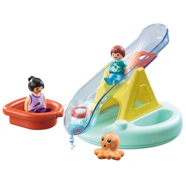 Playmobil 1.2.3 Badeinsel mit Wasserrutsche 70635