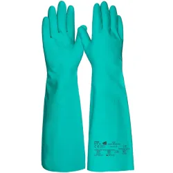 Fitzner Trivex Nitril Chemikalienschutzhandschuh, 45 cm 185-10 , 1 Karton = 36 Paar, Größe 10