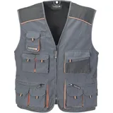 Terrax Workwear Terratrend Job Weste dunkelgrau/schwarz Größe 52