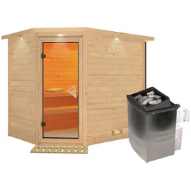 Karibu Tanami inkl. 9 kW Ofen + int. Steuerung + Dachkranz