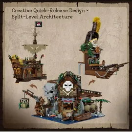 pantasy Original Bauset The Pirates Pub 44 cm 2858-tlg.