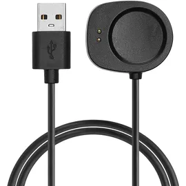 kwmobile Honseadek Ersatz Ladeständer Dock Station kompatibel mit Amazfit Balance A2286 T-Rex 3 A2322 Balance 2 A2429 Smart Watch USB Kabel Schwarz