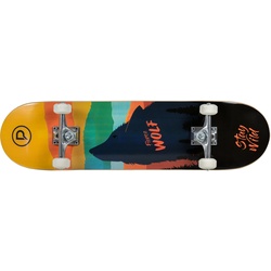 Skateboard PLAYLIFE „Fierce Wolf“ Skate-/Longboards bunt Kinder Skateboards Waveboards