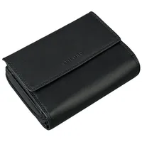 STILORD Geldbörse "Monnie" Elegantes Portemonnaie Damen Leder RFID Blocker Geldbörse braun|schwarz