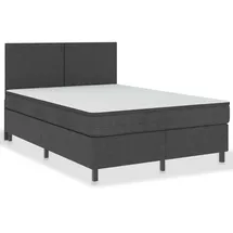 vidaXL Boxspringbett Dunkelgrau Stoff 160x200 cm627437