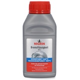 NIGRIN Bremsflüssigkeit DOT4, Hochleistungsformel, Siedepunkt 260°C, optimiert Bremsdruckkontrolle, 250 ml