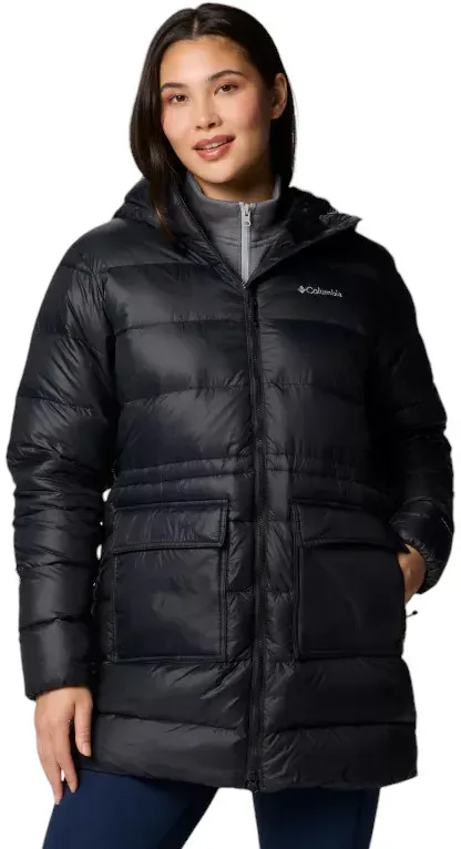 Columbia Winter-Daunenjacke Harmony Falls Mid Down (Omni-Heat, wärmend dank Daunenfüllung) schwarz Damen