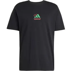 adidas Lounge Pizza Graphic T-Shirt Herren JM0347 - black M