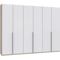 WIMEX Kleiderschrank WIMEX "New York", weiß (struktureichefarben hell, front weiß), B:270cm H:208cm T:58cm, Schränke, Kleiderschrank, in vielen Breiten, 208 oder 236cm hoch