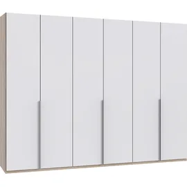 WIMEX Kleiderschrank WIMEX "New York", weiß (struktureichefarben hell, front weiß), B:270cm H:208cm T:58cm, Schränke, Kleiderschrank, in vielen Breiten, 208 oder 236cm hoch
