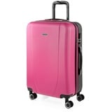 ITACA - Koffer Mittelgroß, Hartschalenkoffer L, Koffer & Trolleys, Hartschalenkoffer, Hartschalenkoffer Groß für Vielreisende, Fuchsia-Anthrazit