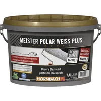HORNBACH Wandfarbe Meister Polarweiß Plus konservierungsmittelfrei 2,5 l