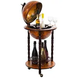 BIRENDY Barwagen 100 x 44 cm Antikbraun