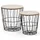 VS Venta-stock Couch-/Beistelltisch-Set, Guili schwarzes Metall