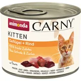 Animonda Carny Kitten 200g Dose Katzennassfutter x 200 Gramm Geflügel und Rind