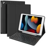 TQQ Tastatur Hülle für iPad 10,2 Zoll (9/8/7 Generation), iPad Air 3 und Pro 10,5 Schwarz