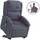 vidaXL Massagesessel mit Aufstehhilfe Samt 144,5 x 82 x 0 cm Dunkelgrau mit Fernbedienung