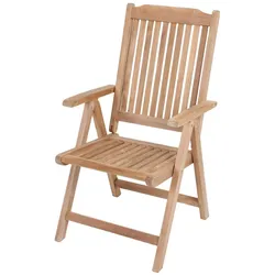 Hochlehner SOLO,Teak,5-fach verstellbar B-grade unbehandelt Maschinenproduktion